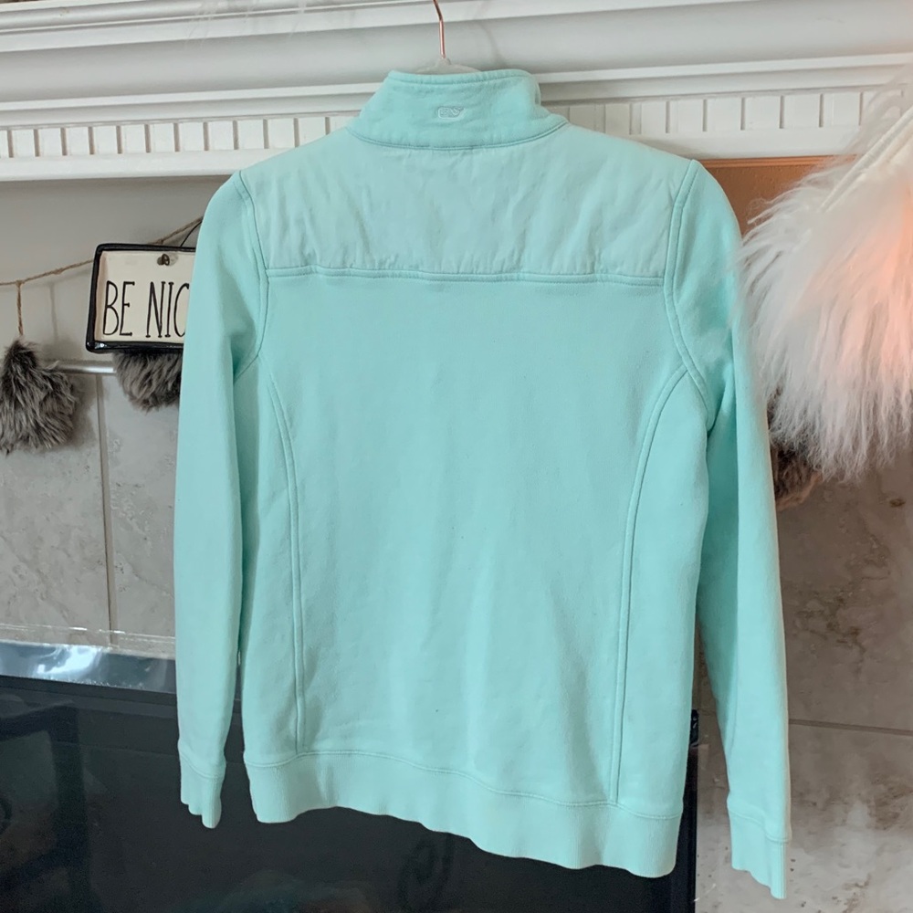 Vineyard Vines Mint Color 1/4 Zip Size S - Picture 5 of 6